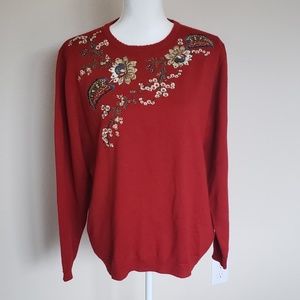 SALE 🔥Alfred Dunner Sweater Red XL